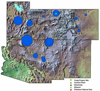 Colorado Plateau CO2 emitters