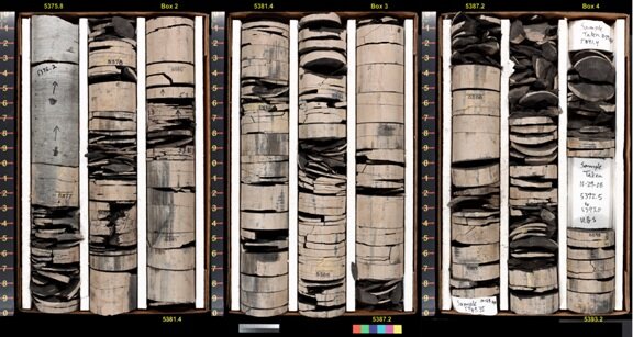 Shale Core Samples from Utah